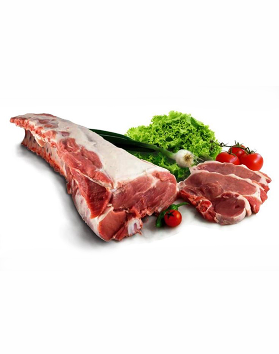 Pacco di carne di suino di razza Cinta senese